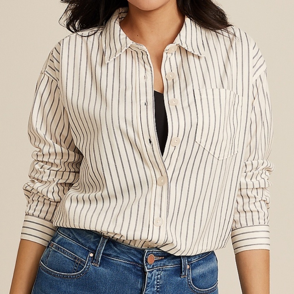 Maurices Corduroy Button Down Boyfriend Shirt